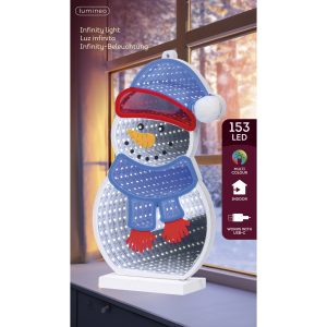 LED Snowman Infinity Light (Indoor)