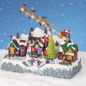 Christmas Eve Village Scene