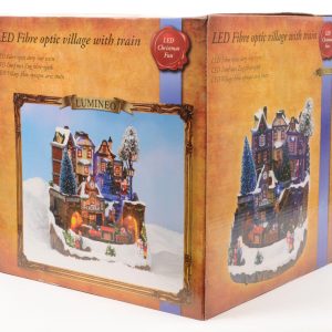 Train Station Christmas Village Scenery