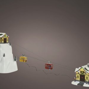 Christmas Cable Car Scene