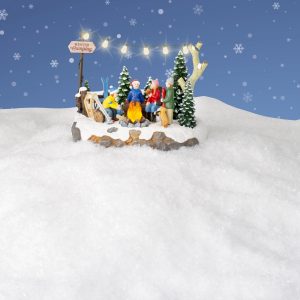 LED Winter Campfire Scenery