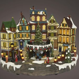Town Centre Village Christmas Scene