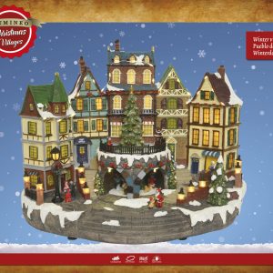 Town Centre Village Christmas Scene