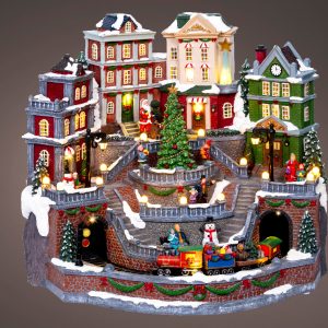 Extra Large Festive Christmas Village Scene