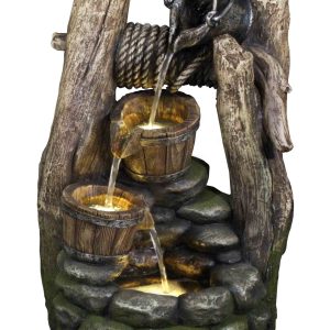 Solar Downhill Wishing Well Water Feature by Hamac