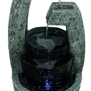 Solar Kells Carved Stone Water Feature by Hamac