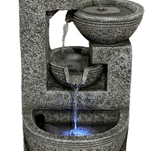 Solar Gracehill 4 Bowl Water Feature by Hamac
