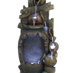 Cascading Multi-Pots (Rain Effect) Water Feature by Hamac