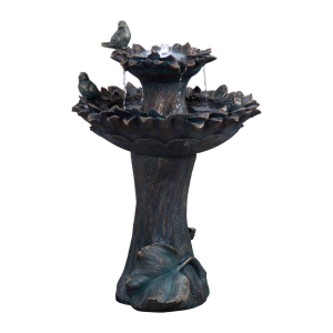 Solar Birds at Fountain Water Feature by Hamac