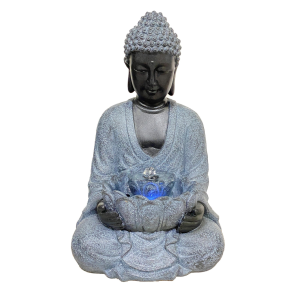 Solar Connor Buddha Water Feature by Hamac