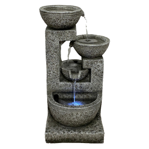 Solar Gracehill 4 Bowl Water Feature by Hamac