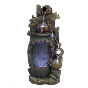 Cascading Multi-Pots (Rain Effect) Water Feature by Hamac