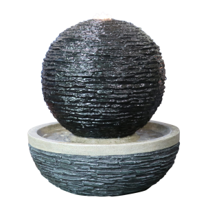 Erskine Slate Sphere Water Feature by Hamac