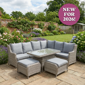 Trieste Wingback L Corner Set by Garden Furniture Global