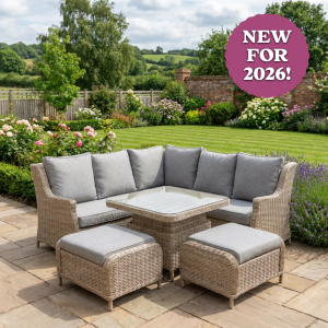 Trieste Wingback Square Corner Set by Garden Furniture Global