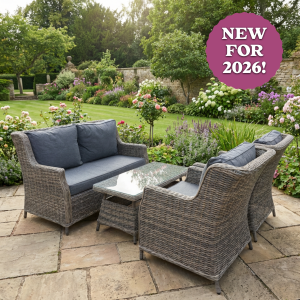 Trieste Wingback 4 Piece Lounge Set by Garden Furniture Global