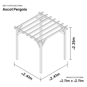 Ascot Pergola by Zest Outdoor Living